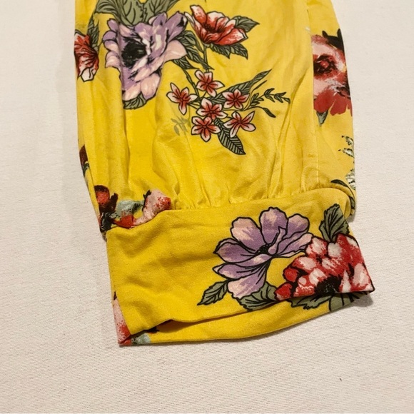 Eye Candy Floral Yellow Joggers Women’s Size 3X - Picture 8 of 15